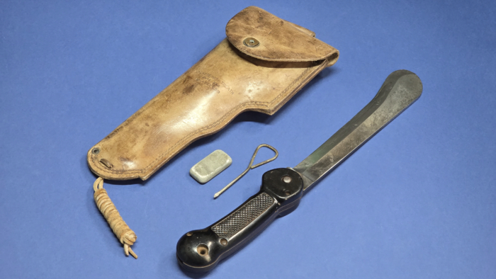 Original U.S. WW1 USAAF Type A-1 Imperial Folding Survival Machete With Sheath