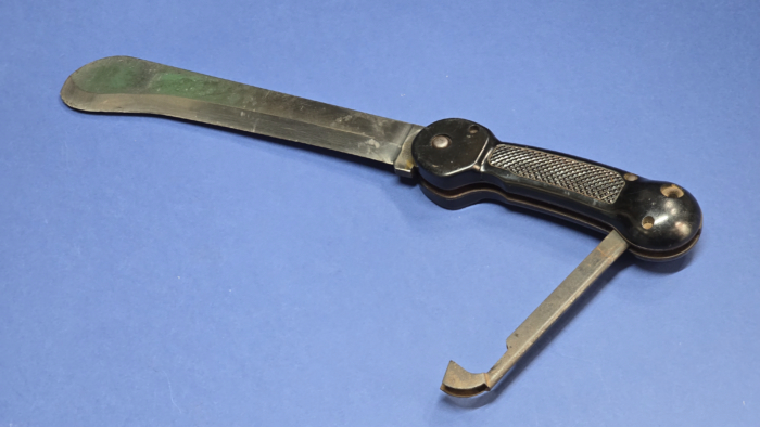 Original U.S. WW1 USAAF Type A-1 Imperial Folding Survival Machete With Sheath - Image 8