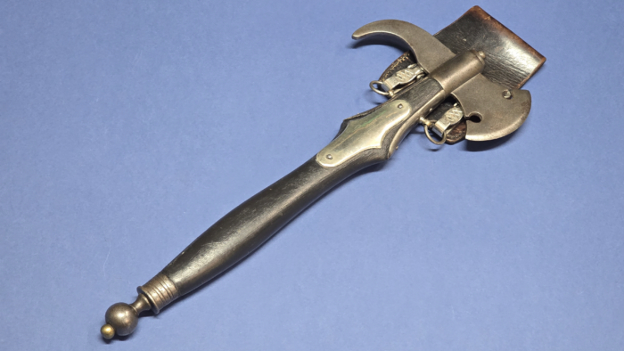German Fireman's Parade Axe with Original Frog & Clips - c. 1930s-1940s - Image 2