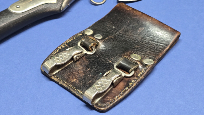 German Fireman's Parade Axe with Original Frog & Clips - c. 1930s-1940s - Image 6