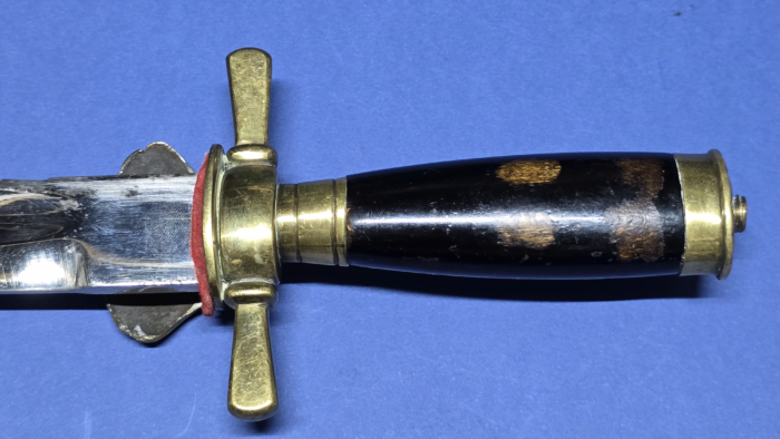 Imperial German Fireman's Short Sword/Bayonet & Frog (Sawback) - Image 7