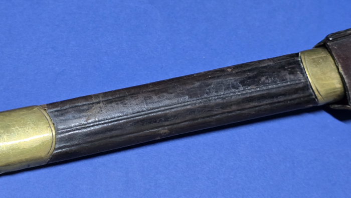 Imperial German Fireman's Short Sword/Bayonet & Frog (Sawback) - Image 12