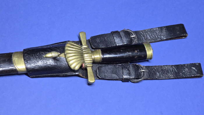 Imperial German Fireman's Short Sword/Bayonet & Frog (Sawback) - Image 13