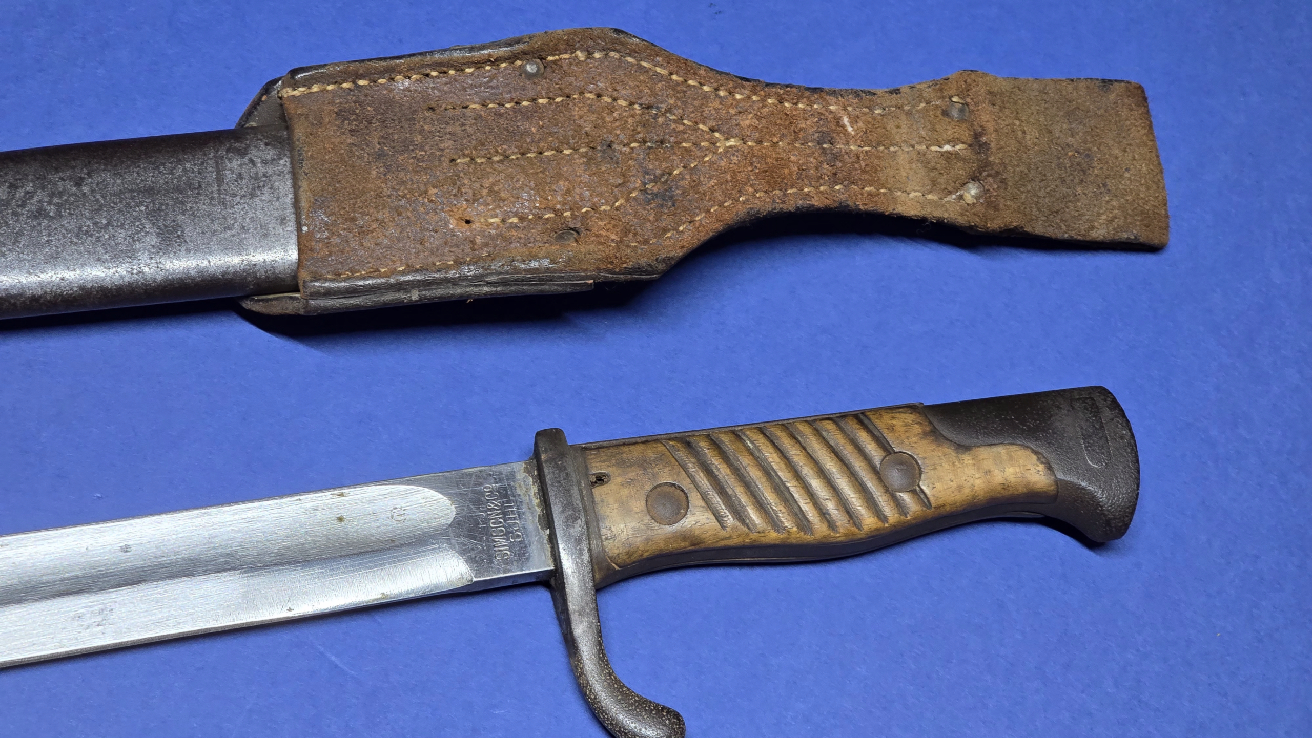 WW1 German 98/05 "Butcher" Bayonet - Simpson & Co. 1916 - Image 8