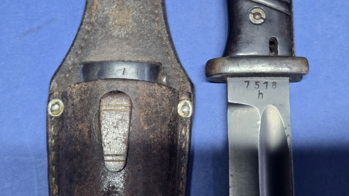 WW2 German K98 Bayonet - Matching Numbers - Frog - 1936 - Image 9