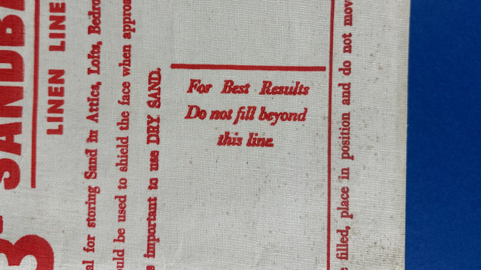WW2 Domestic Sandbag - Image 7
