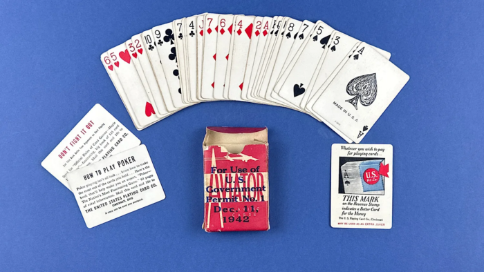 WW2 1942 Dated US Aviator Playing Cards