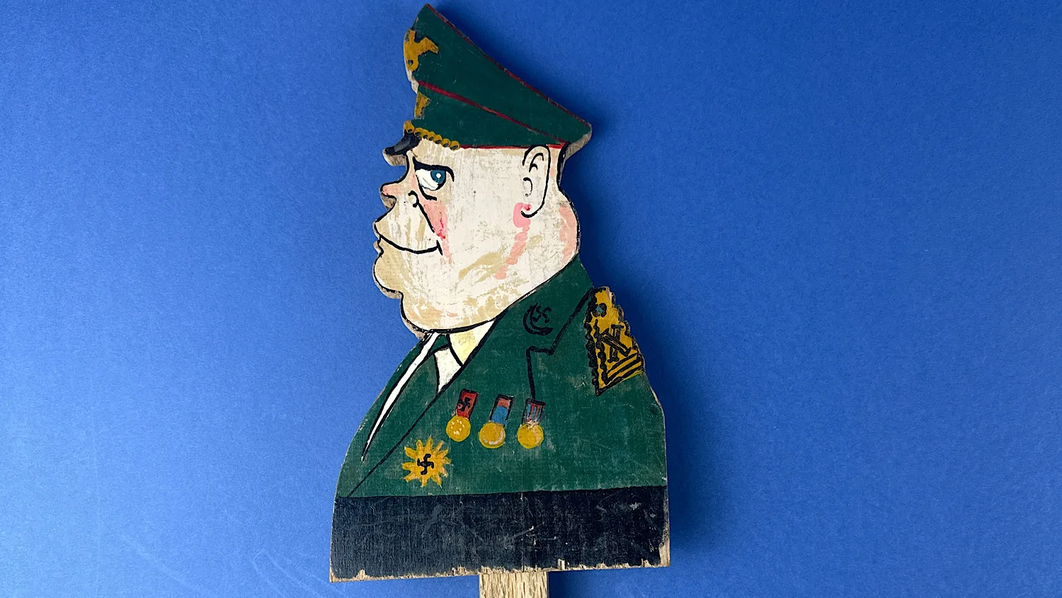 WW2 Hand Made French Ball Toss Game. Hitler, Mussolini, Goering & “The Moon” - Image 5