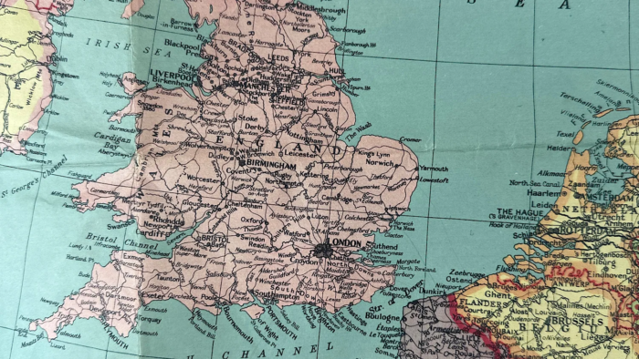 WW2 Daily Express War Map of Europe - Image 8
