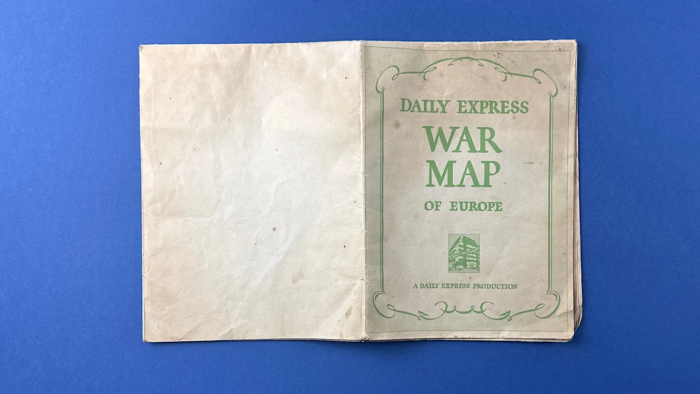 WW2 Daily Express War Map of Europe - Image 14