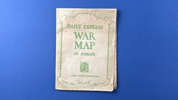 WW2 Daily Express War Map of Europe - Image 15