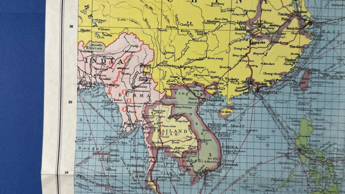 WW2 Daily Express War Map of The Pacific - Image 8