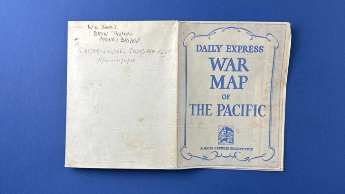 WW2 Daily Express War Map of The Pacific - Image 10