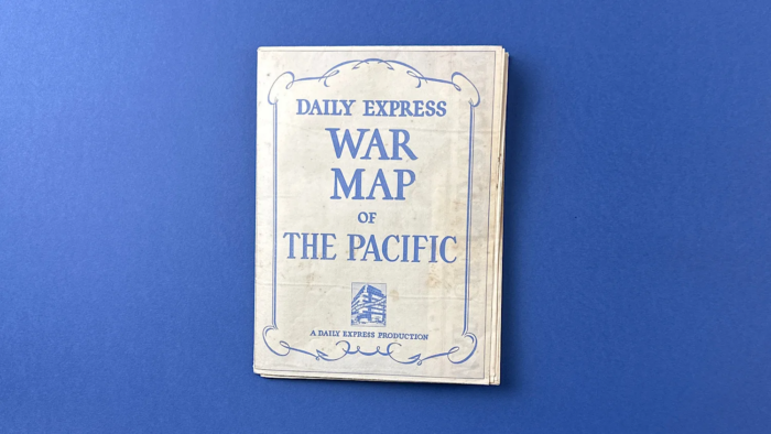 WW2 Daily Express War Map of The Pacific - Image 12