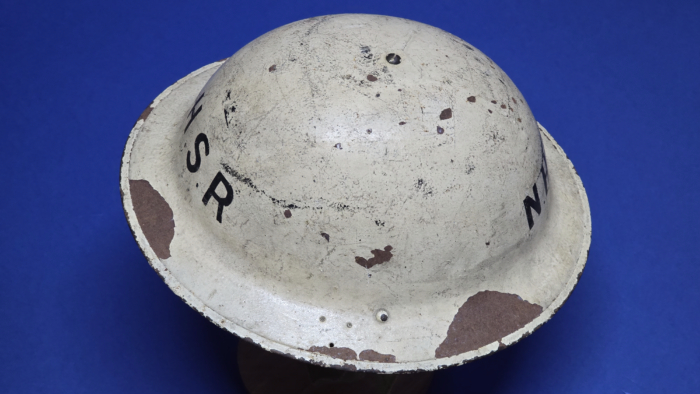 WW2 British MKII Helmet - National Hospital Service Reserve (N.H.S.R.), 1941 Dated - Image 3
