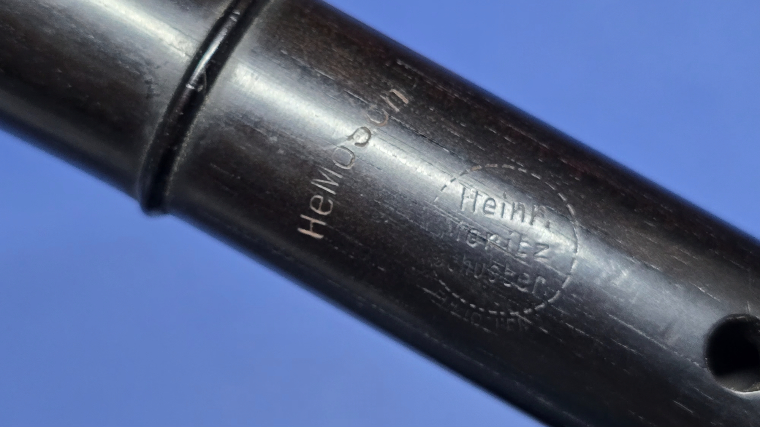 Original Hitler Youth Marching Flute with Carry Case - Maker: Heinr. Moritz Schuster (1936-1939) - Image 6