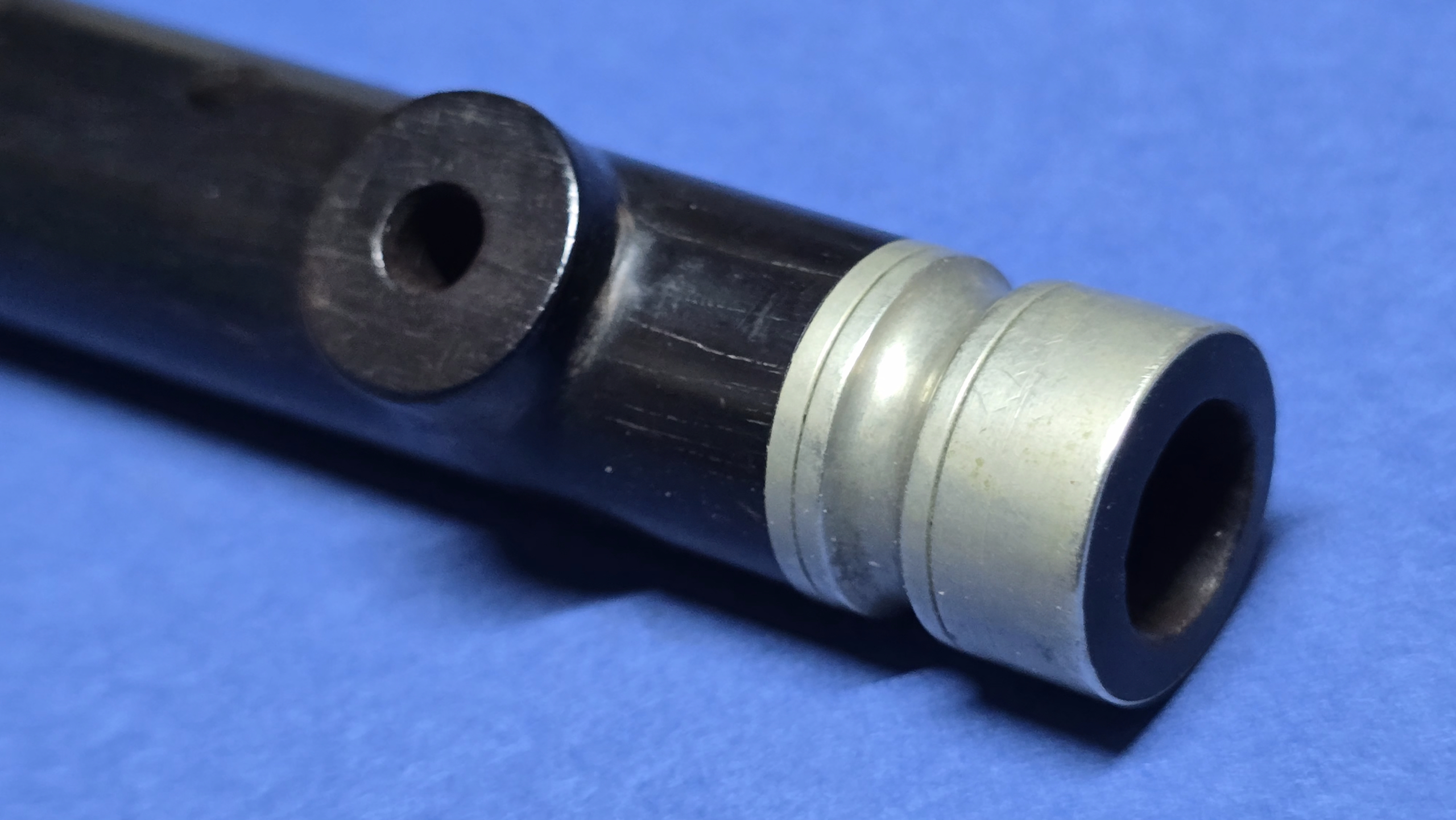 Original Hitler Youth Marching Flute with Carry Case - Maker: Heinr. Moritz Schuster (1936-1939) - Image 14