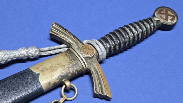 German First Pattern Luftwaffe Officer's Dress Dagger - Unit Numbered - Near Mint Blade - Paul Weyersberg & Co