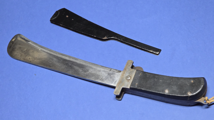 WW2 RAF Folding Survival Machete - G. Butler & Co, Sheffield -  Dated 1945 with Broad Arrow - Image 5