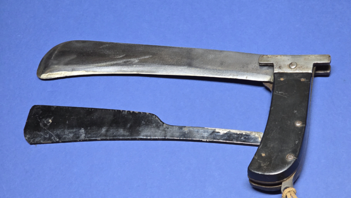 WW2 RAF Folding Survival Machete - G. Butler & Co, Sheffield -  Dated 1945 with Broad Arrow - Image 6