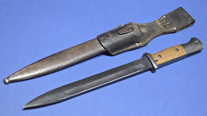 WW2 German K98 Bayonet - Dated 1944 - Carl Eickhorn - Mint Blade - Frog - Image 3