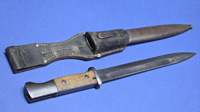 WW2 German K98 Bayonet - Dated 1944 - Carl Eickhorn - Mint Blade - Frog - Image 8