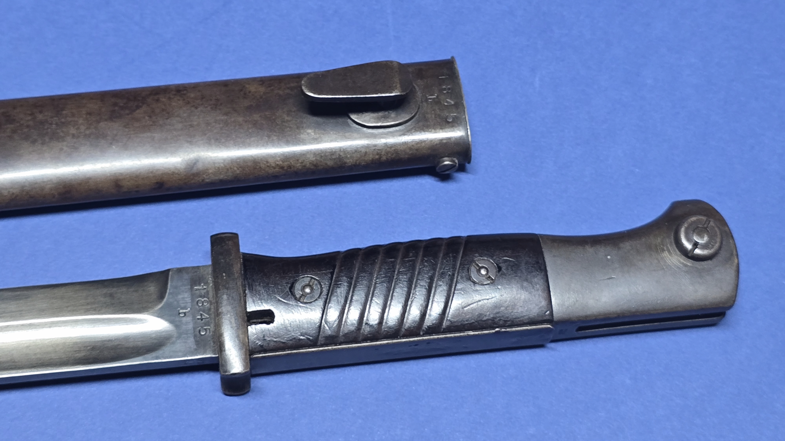 WW2 German K98 Bayonet by WKC - 1939 Dated - Matching Numbers - Image 3