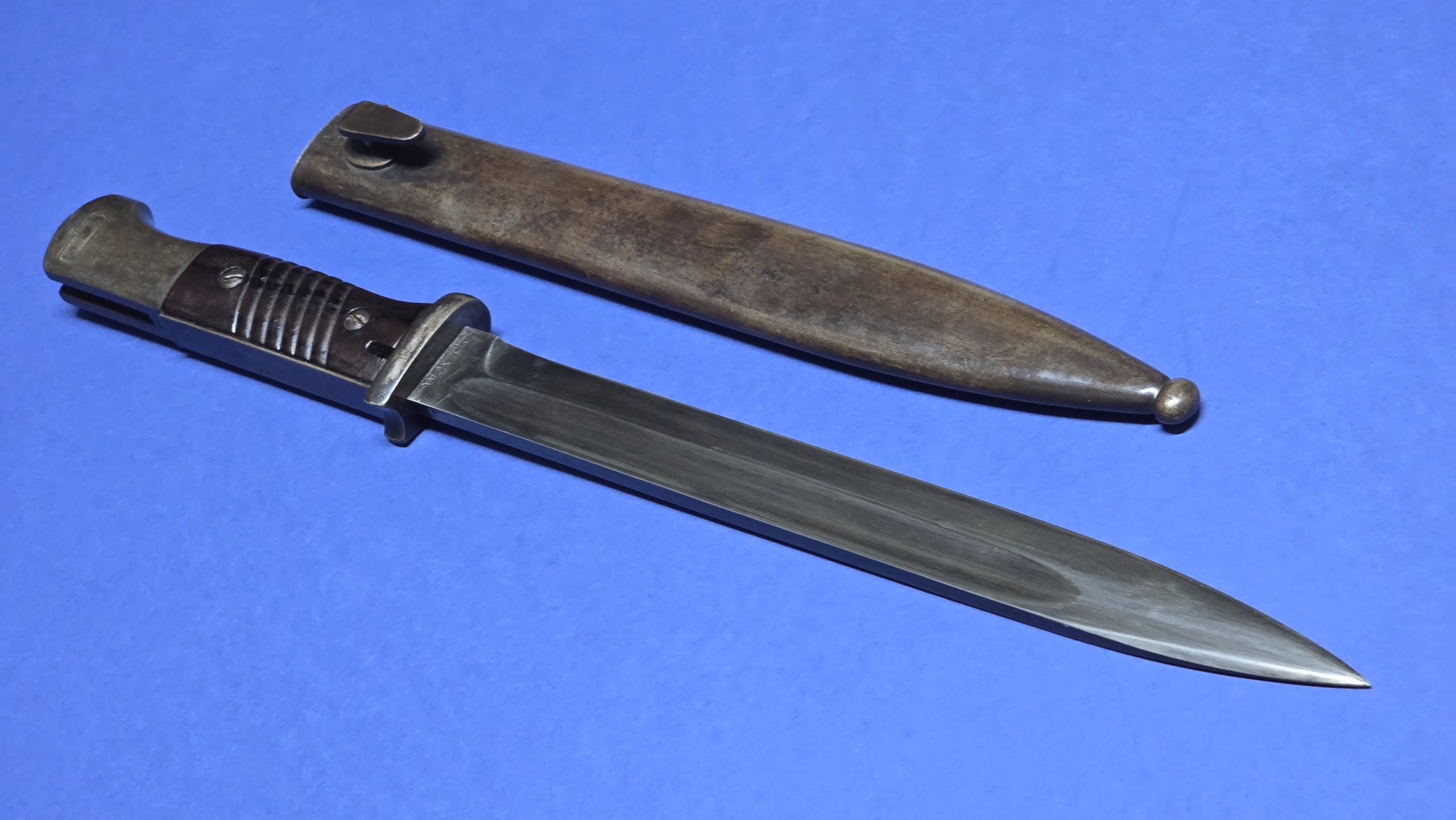 WW2 German K98 Bayonet by WKC - 1939 Dated - Matching Numbers - Image 10