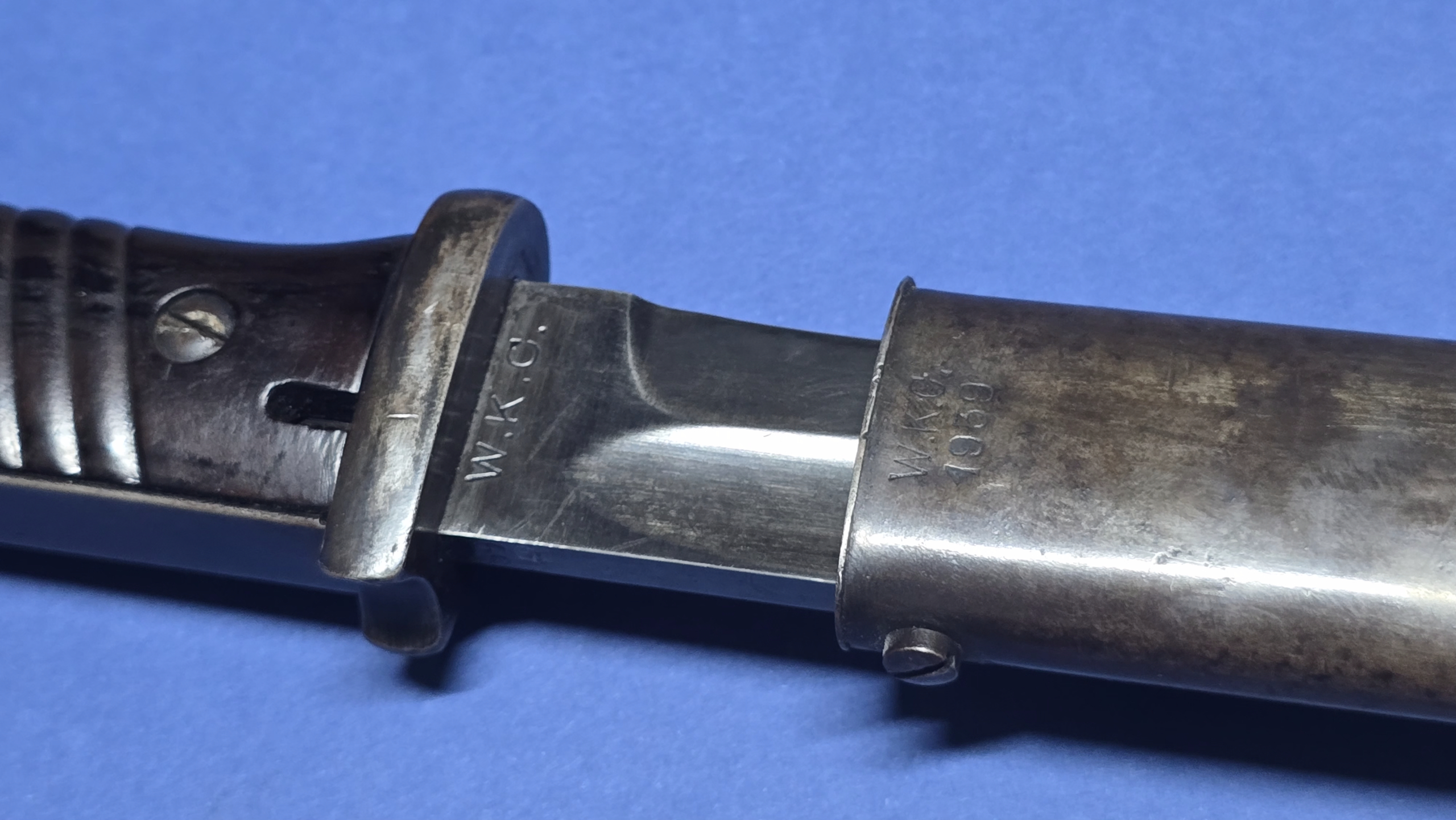 WW2 German K98 Bayonet by WKC - 1939 Dated - Matching Numbers - Image 15