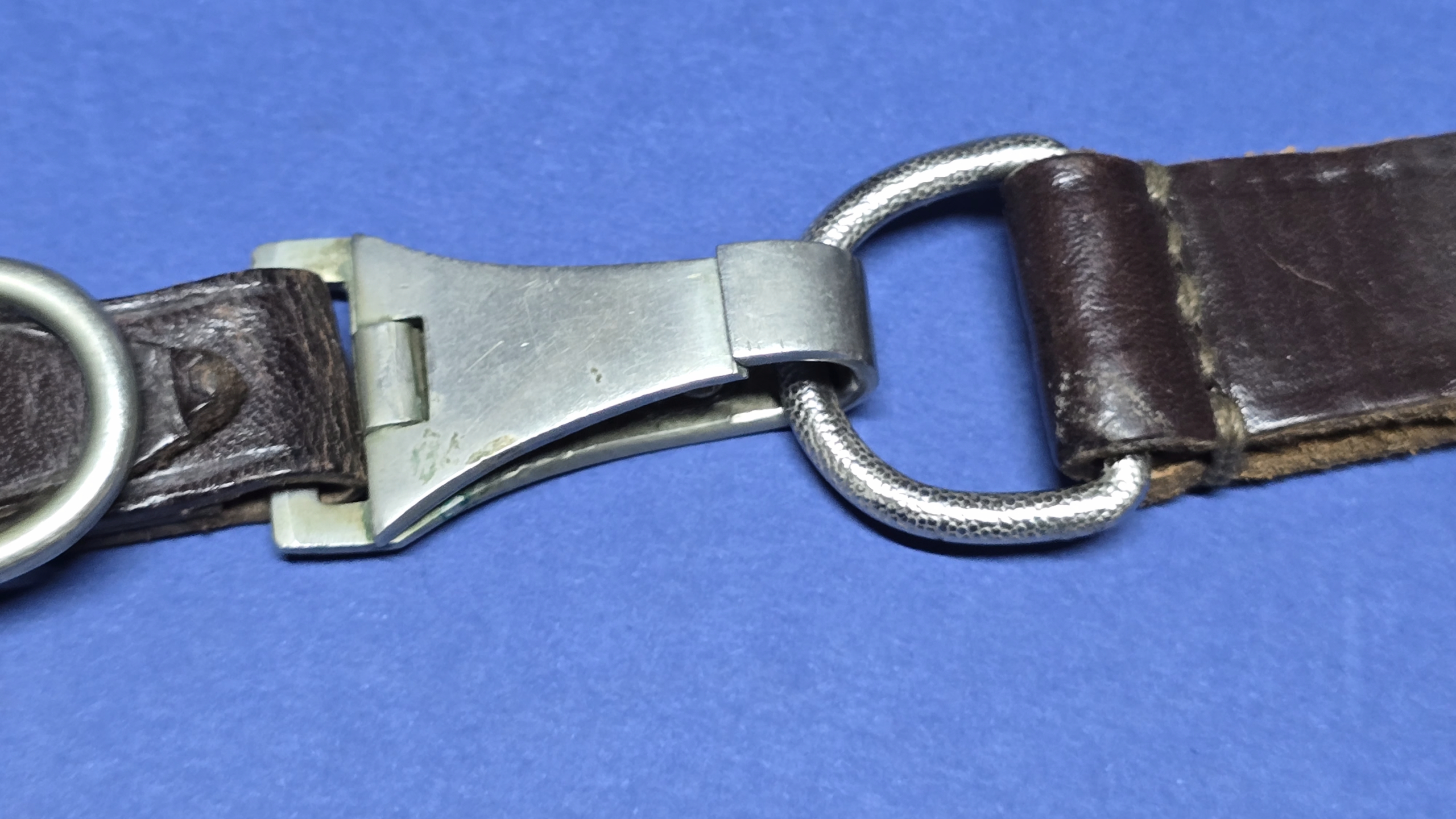 Early Third Reich SA 2-Piece Dagger Hanger - Nickel Fittings - Image 3