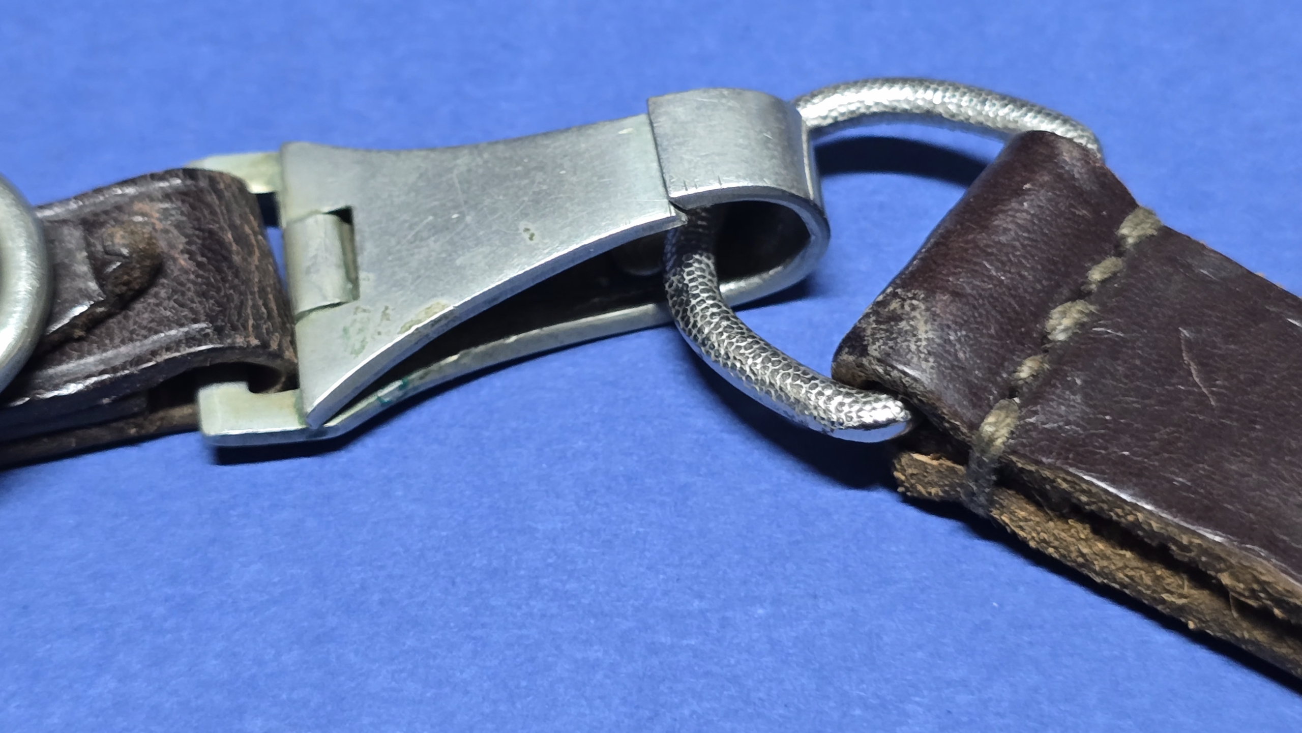 Early Third Reich SA 2-Piece Dagger Hanger - Nickel Fittings - Image 5