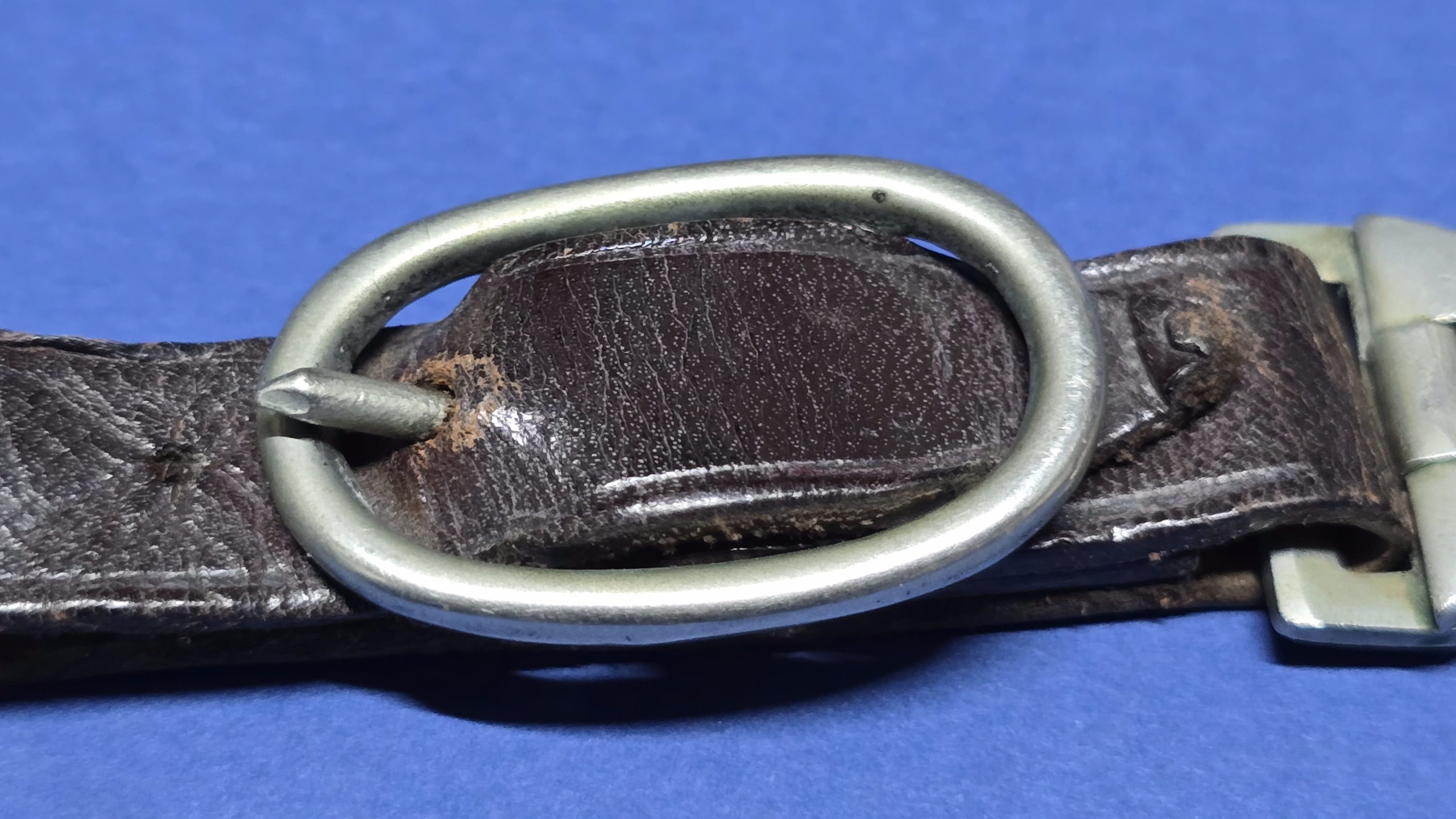 Early Third Reich SA 2-Piece Dagger Hanger - Nickel Fittings - Image 6