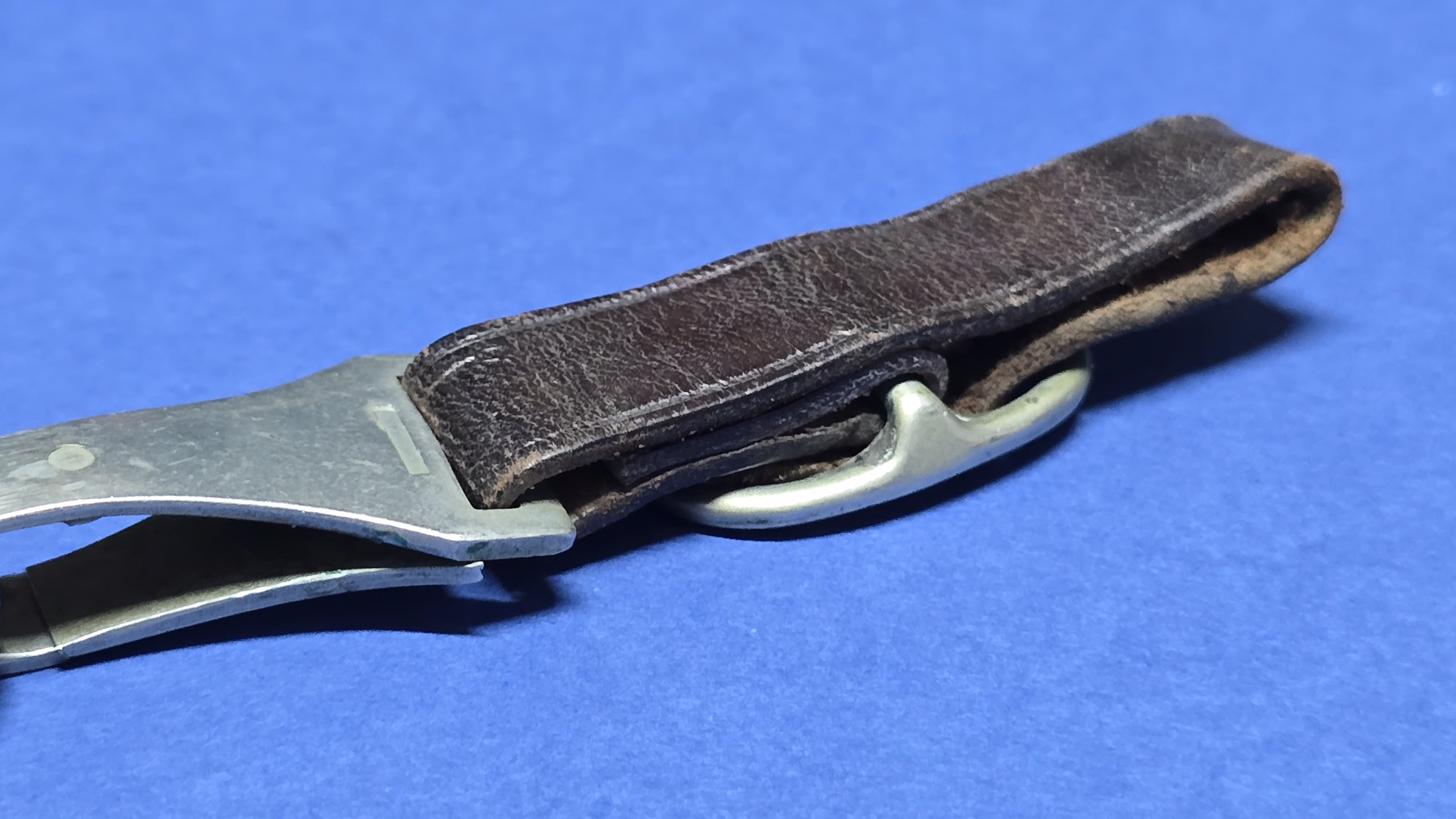 Early Third Reich SA 2-Piece Dagger Hanger - Nickel Fittings - Image 10