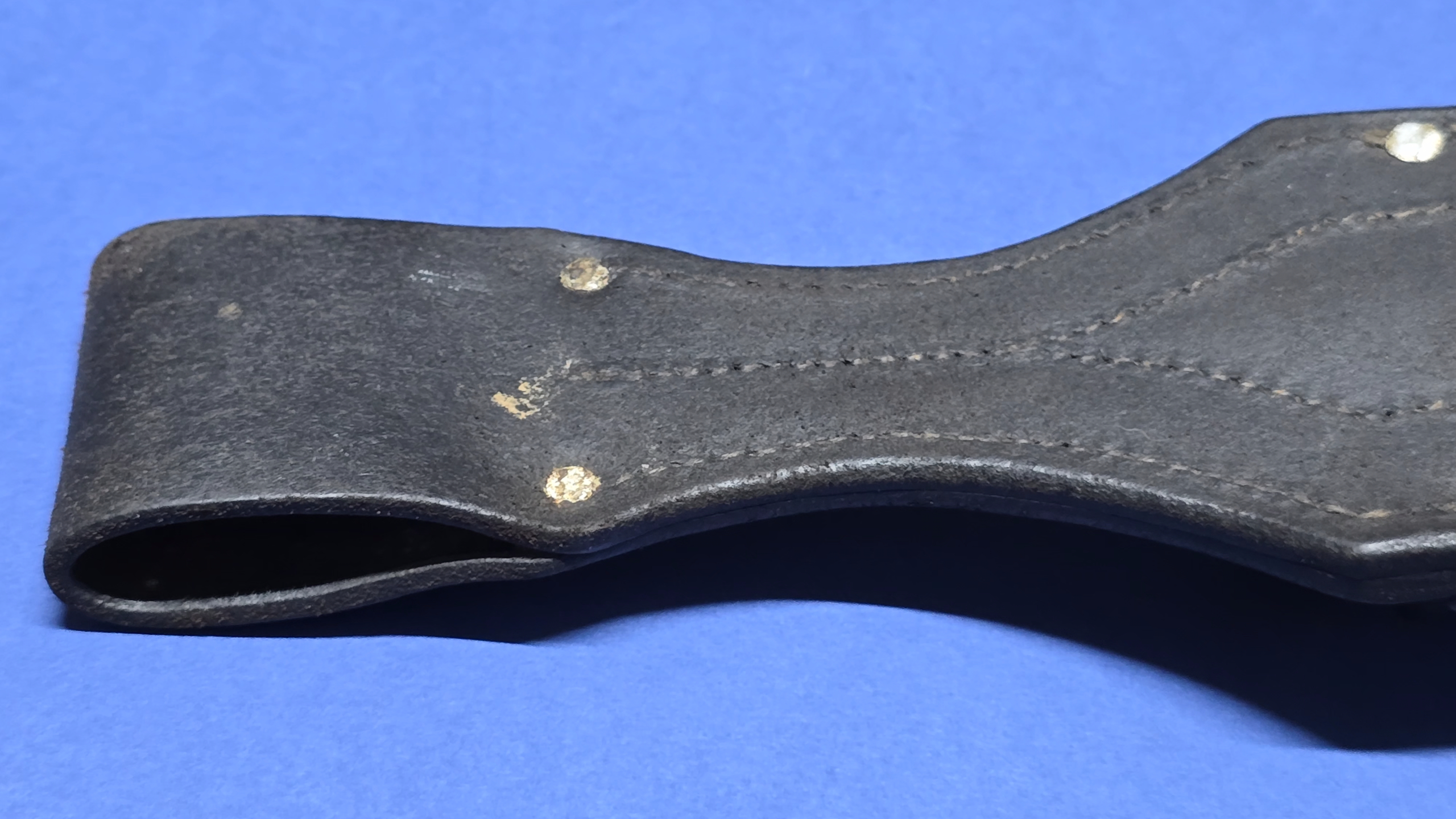 WW1 German 98/05 "Butcher Bayonet" Leather Frog - Excellent Condition - Image 6