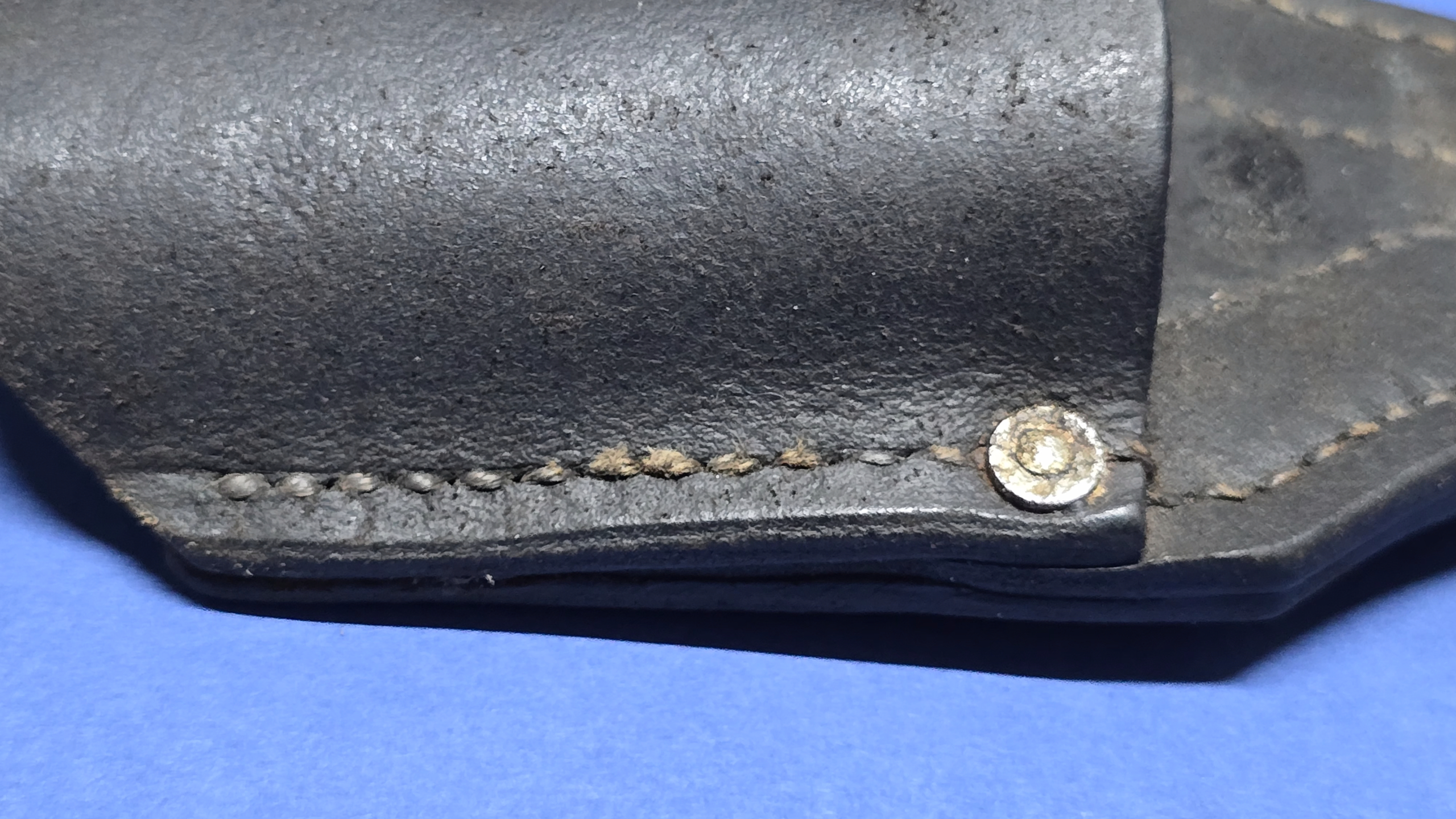 WW1 German 98/05 "Butcher Bayonet" Leather Frog - Excellent Condition - Image 8