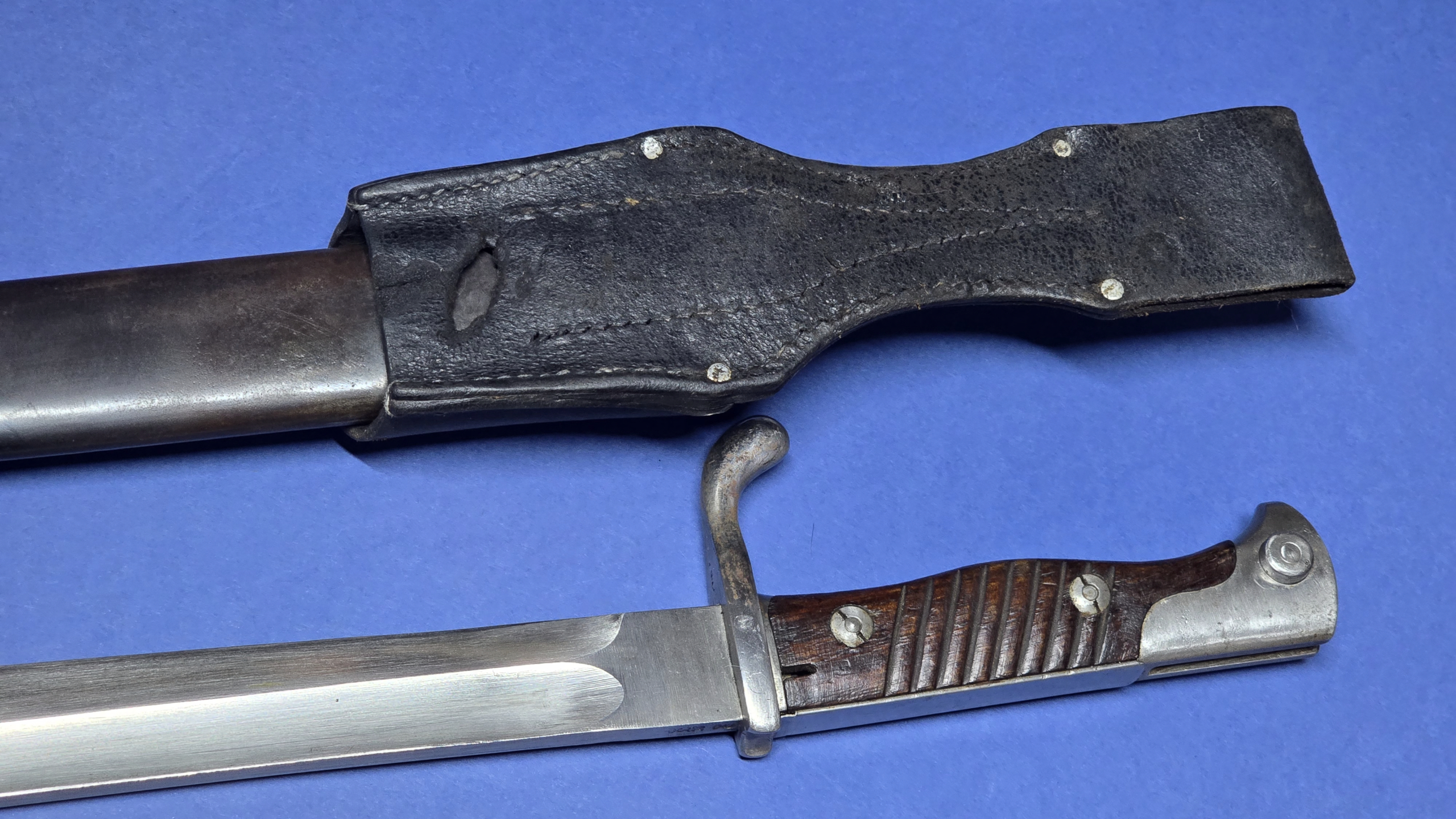 WW1 German S98/05 Bayonet - Bavarian Issue by Fichtel & Sachs, Schweinfurt (1916) - Superb Condition - Image 11