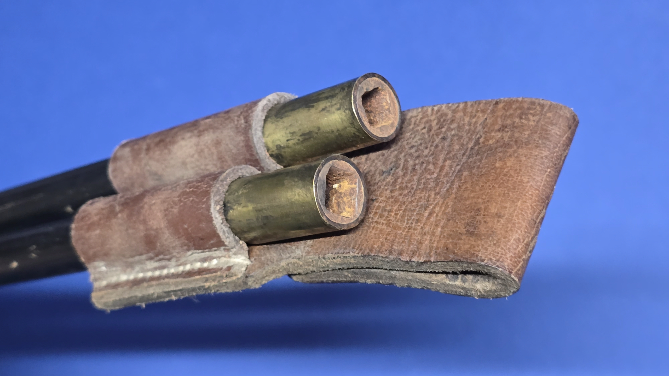 Hitler Youth Drum Set (Complete With Original Drumsticks, Leather Frog & Eagle Hanger) - Image 5