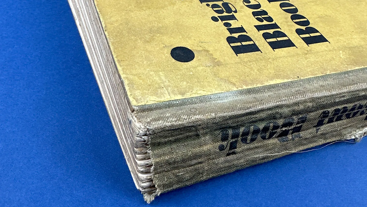 WW2 Brighter Blackout Book (1939–1940) by Howard Thomas, original wartime edition with cloth strip spine and printed boards outside of spine corner
