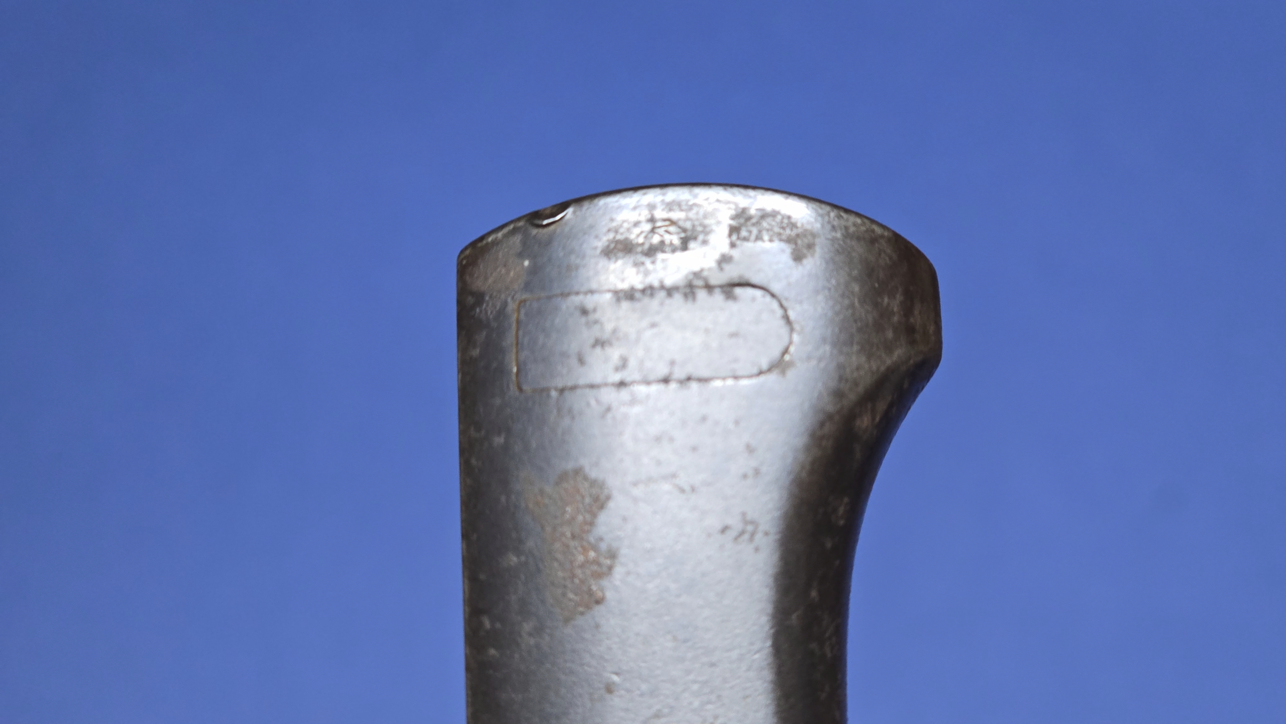 WW2 German K98 Bayonet - WKC - 1935 - close up hilt