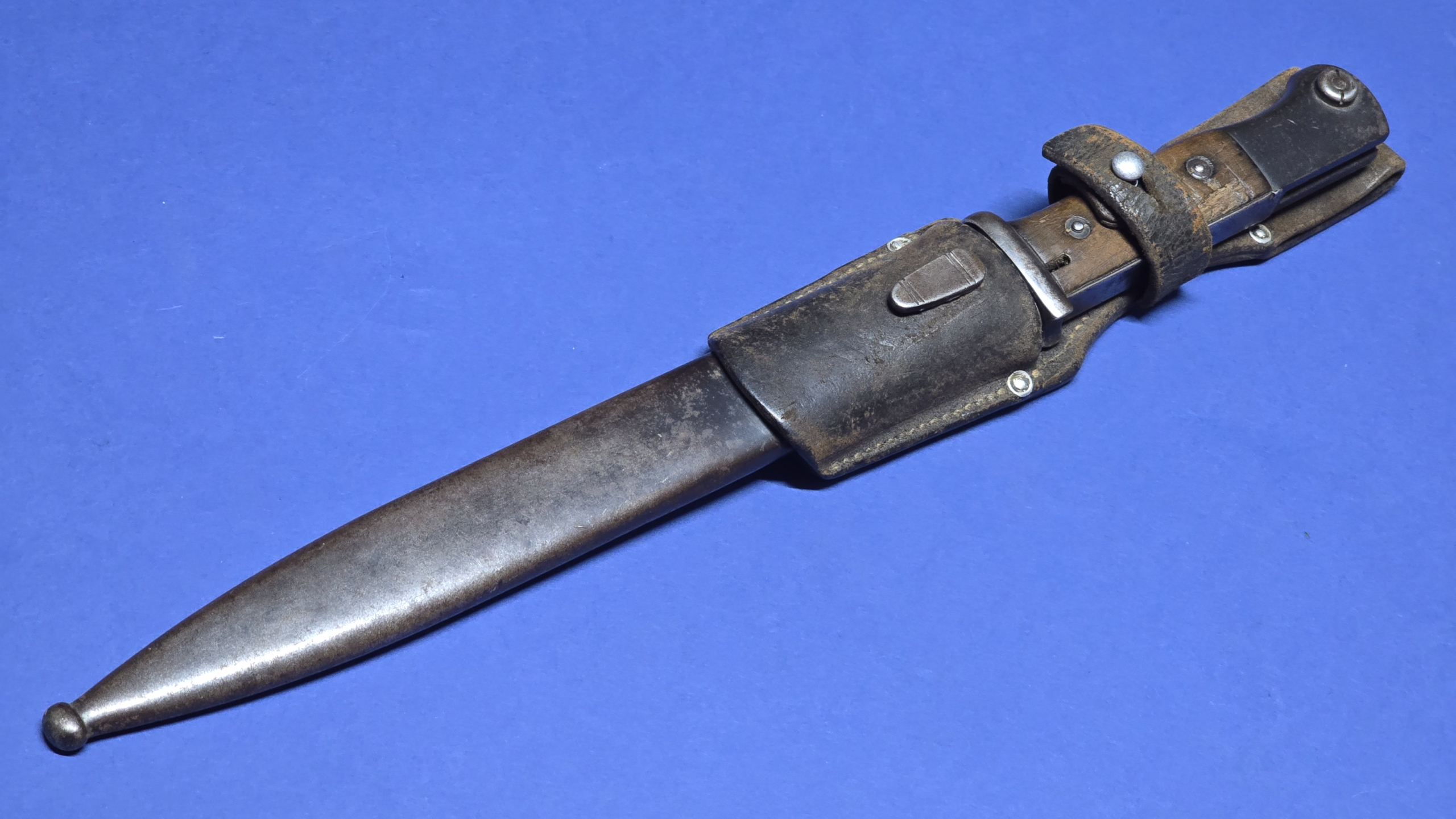 WW2 German K98 Bayonet - S/174G (WKC) - Matching Numbers - Near Mint Blade - 1935 - Image 10