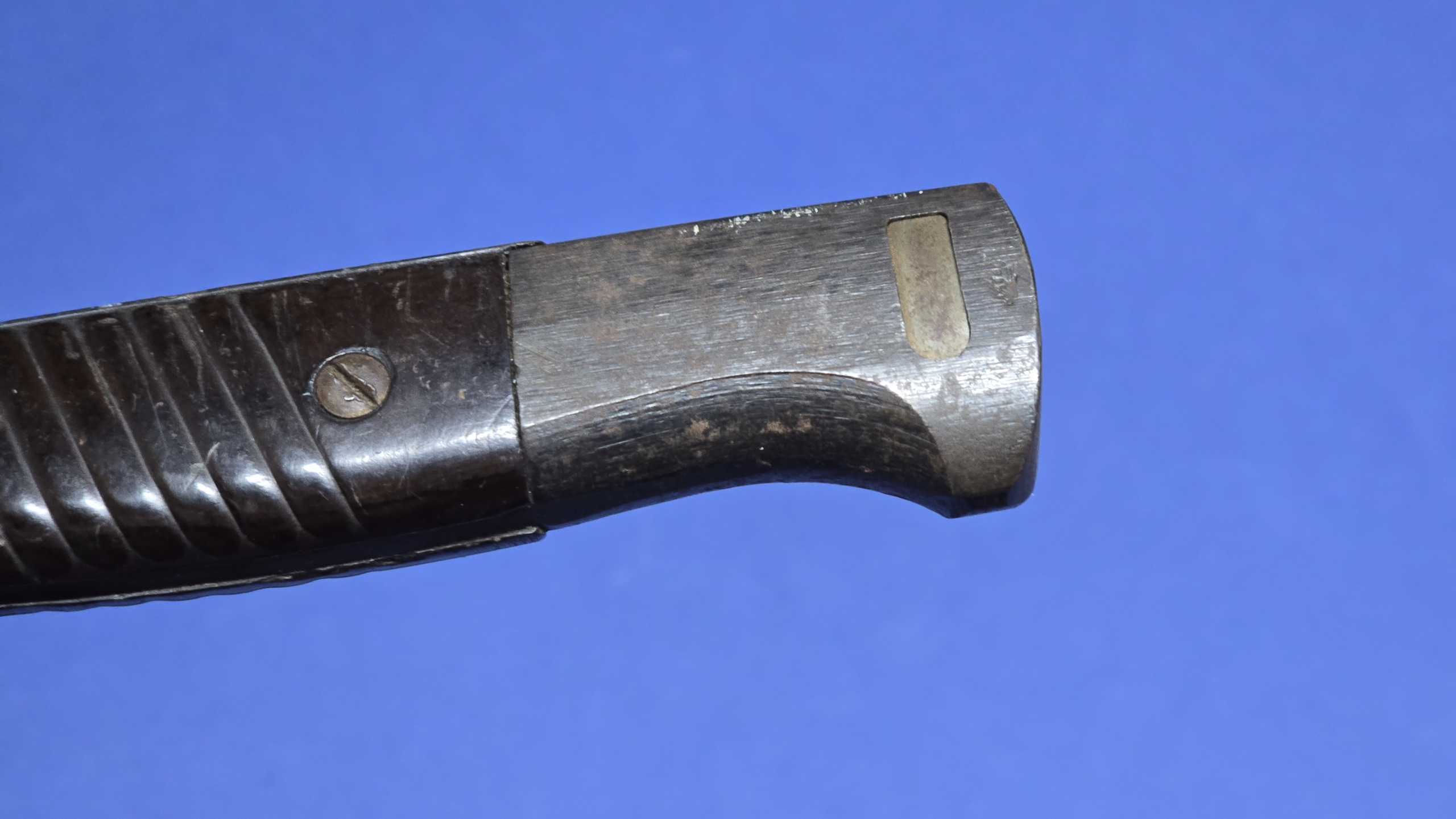 WW2 German K98 Bayonet - FZE - 1944 - hilt close up