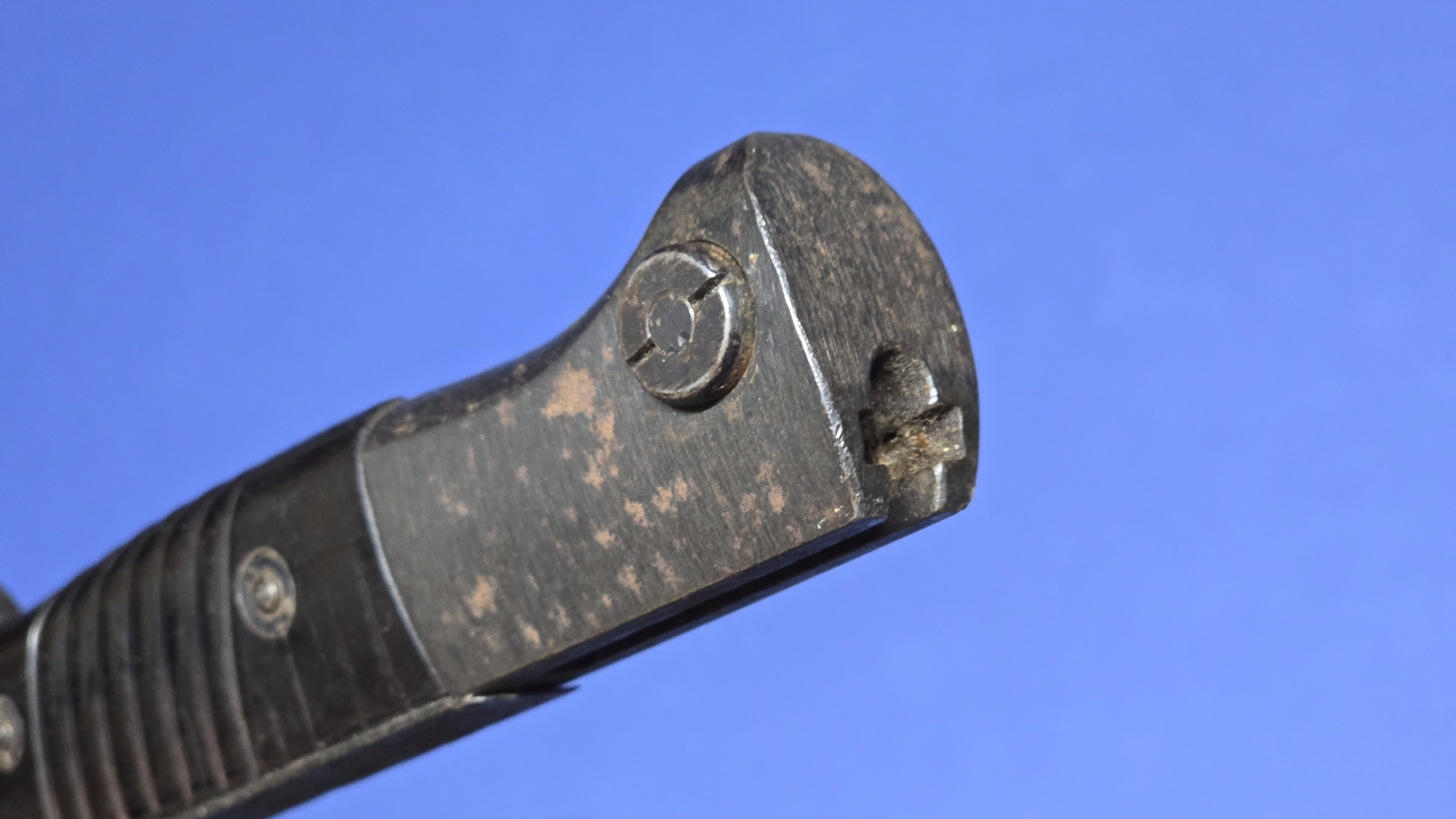 WW2 German K98 Bayonet - FZE (F.W. Holler) - 1944 - Near Mint Blade - Non-Matching - Image 3