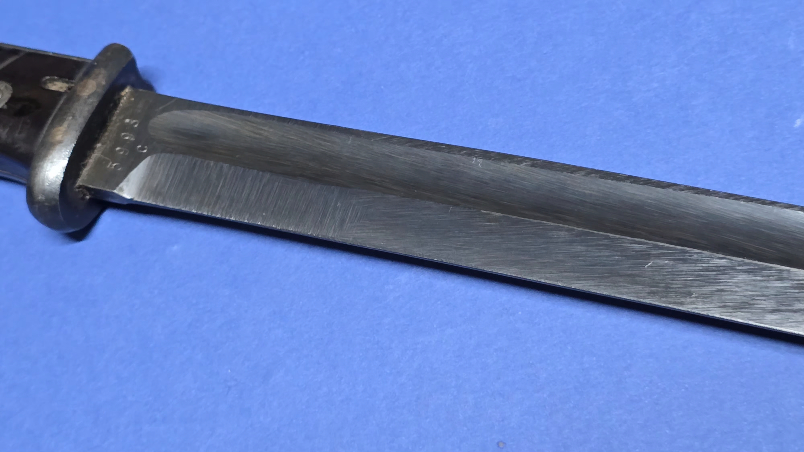 WW2 German K98 Bayonet - FZE (F.W. Holler) - 1944 - Near Mint Blade - Non-Matching - Image 12