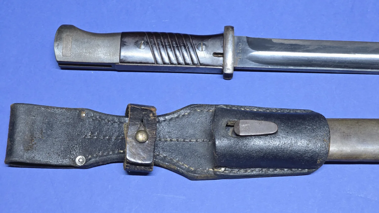 WW2 German K98 Bayonet - Matching Numbers - FNJ - 1941 - Frog - Image 13
