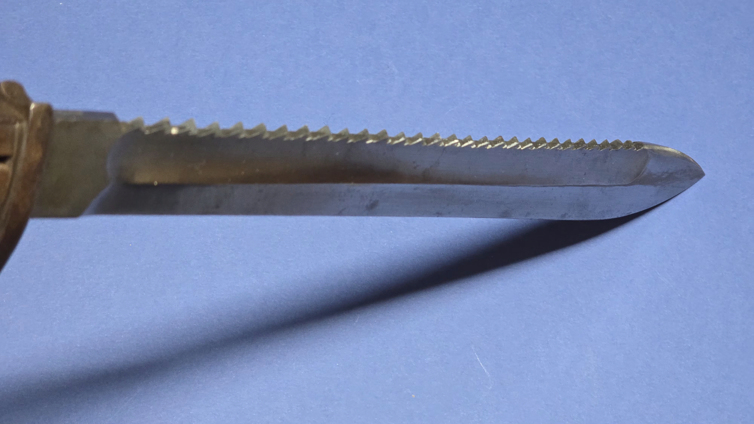 WW1 German S98/05 "Butcher" Bayonet - 1917 - blade close up