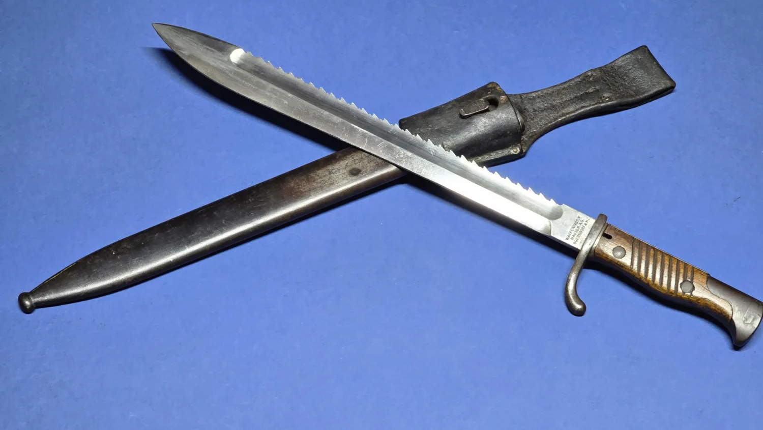 WW1 German S98/05 "Butcher" Bayonet - 1917 - full shot