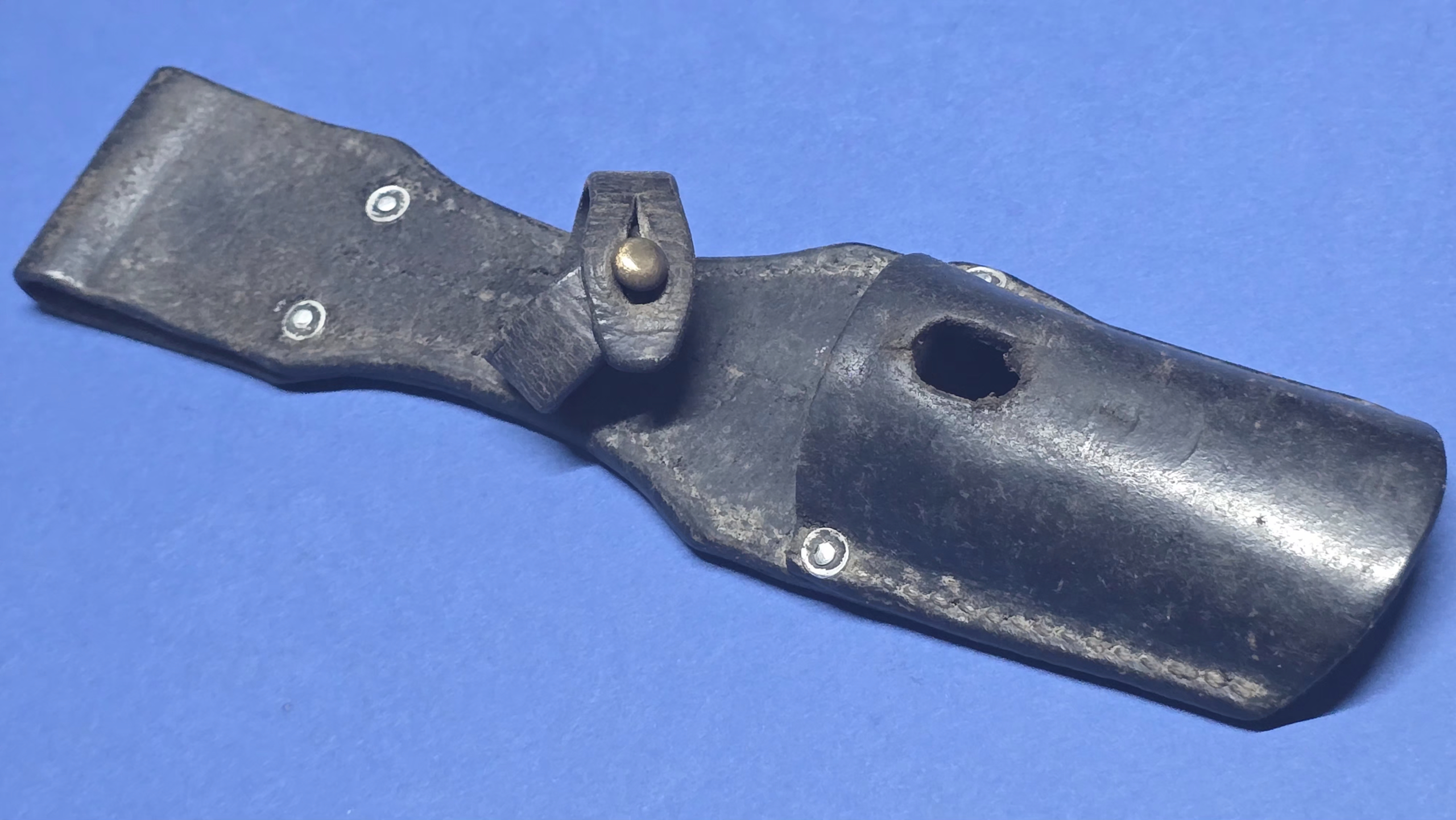 WW2 German Leather K98 Bayonet Frog - Max Koberstein - 1936 - Image 5