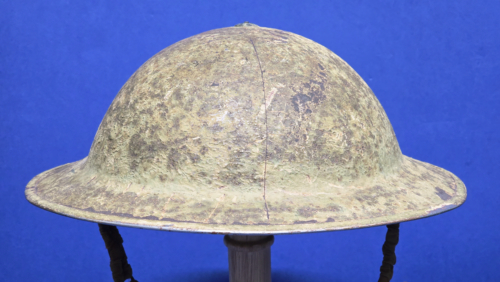 WW2 South African MkII Helmet with MkI Liner - Camouflage -