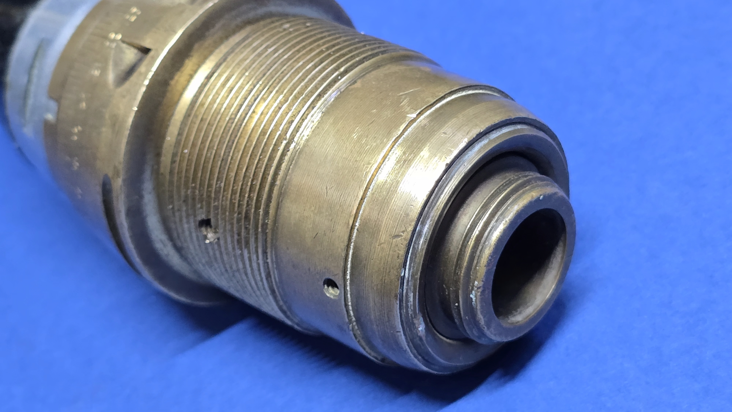 WW2 British No. 208 Mk V Artillery Fuze - rear