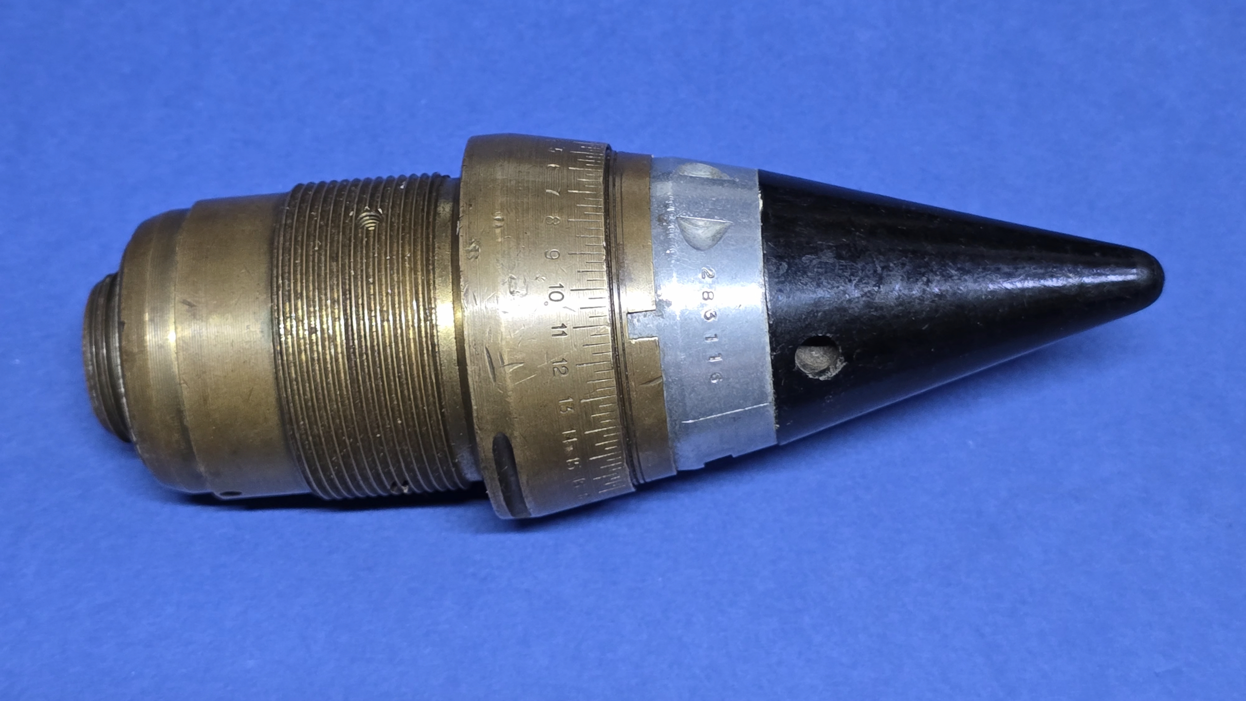 WW2 British No. 208 Mk V Artillery Fuze - Inert - 1945 Dated - Image 4